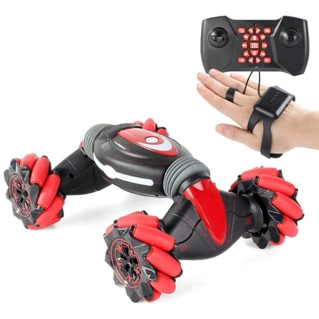 Gesture Controlled Stunt Car with 360° Flips and Lights
