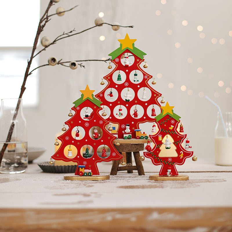 DIY Wooden Mini Christmas Tree Kit – Tool-Free Table Decoration