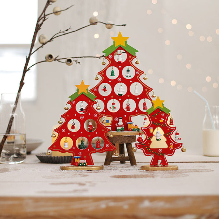 DIY Wooden Mini Christmas Tree Kit – Tool-Free Table Decoration
