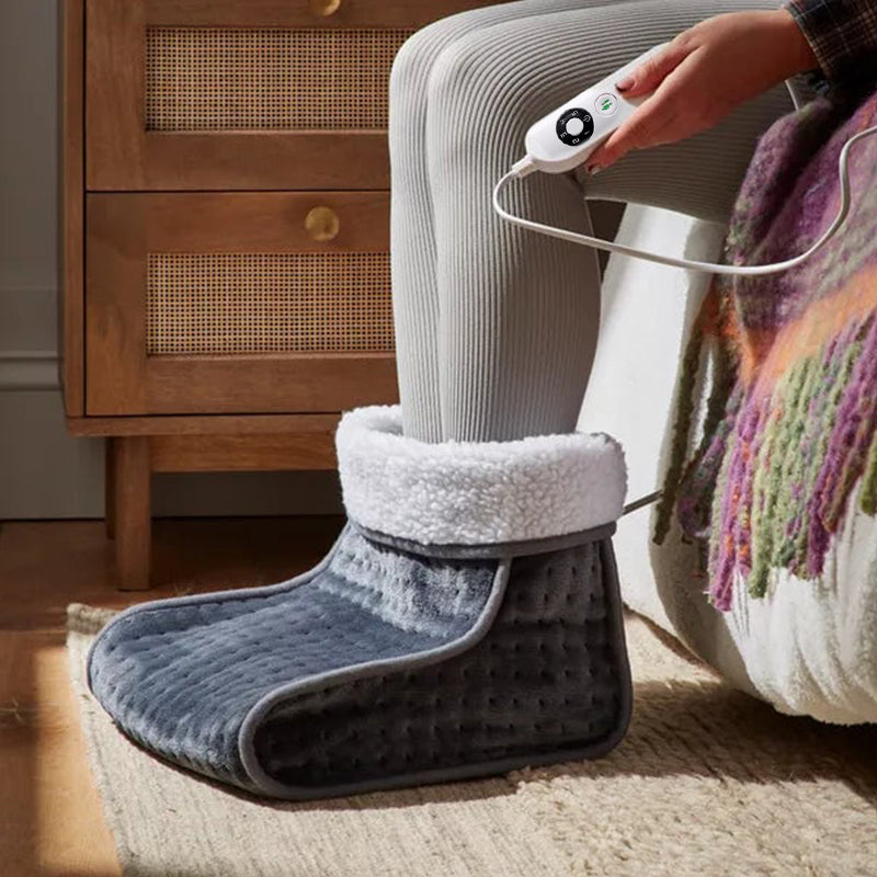 Harwelton™ Electric Foot Warmer with Fluffy Lining &amp; Adjustable Heat