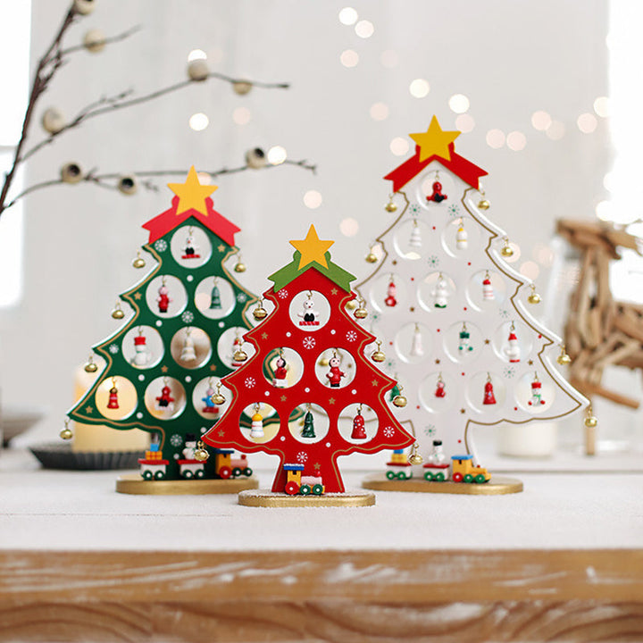 DIY Wooden Mini Christmas Tree Kit – Tool-Free Table Decoration