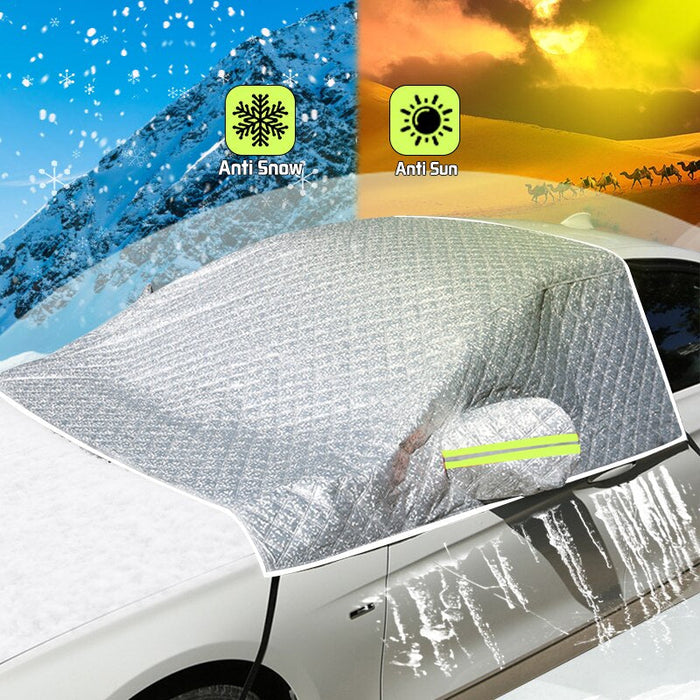 Harwelton™ Windscreen Frost Cover with 4-Layer Insulation & Reflective Strip