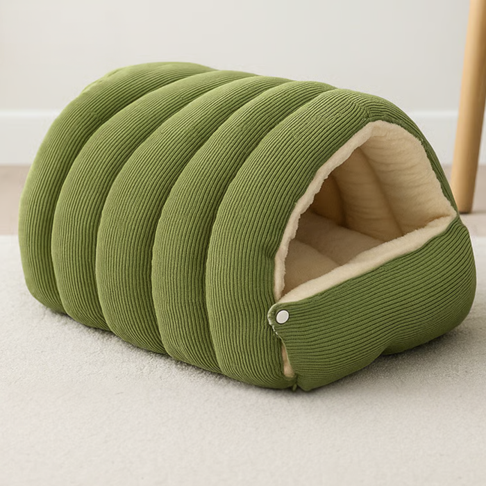 Harwelton™ Puffer Jacket Pet Bed with Warm Fleece Lining