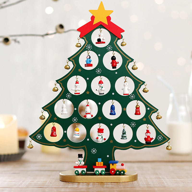 DIY Wooden Mini Christmas Tree Kit – Tool-Free Table Decoration