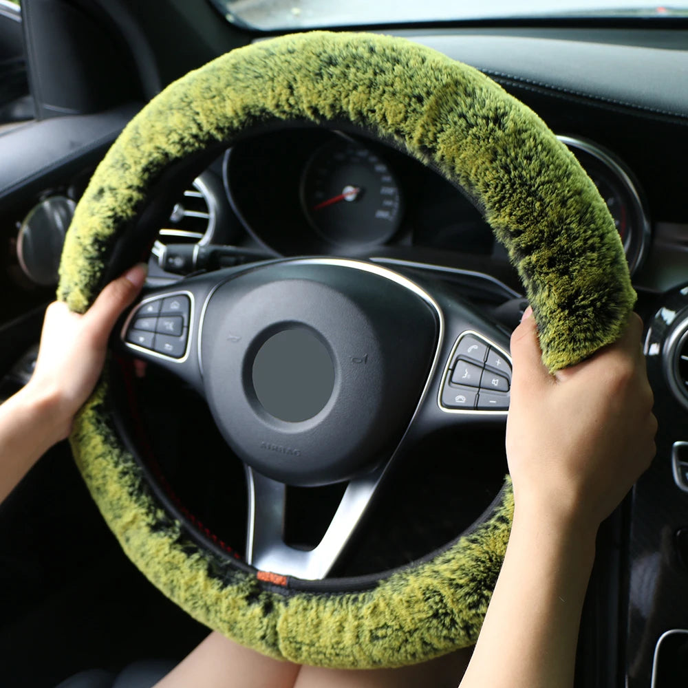 Harwelton™ Plush Winter Steering Wheel Cover – Soft, Warm Grip