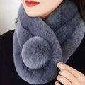 Harwelton™ Plush Faux Fur Loop Scarf – Soft, Snug Neck Warmer