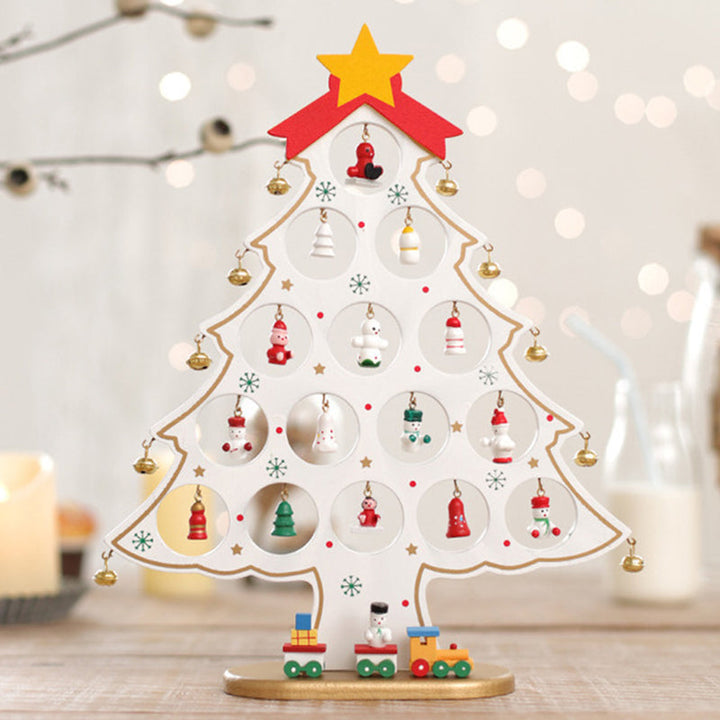 DIY Wooden Mini Christmas Tree Kit – Tool-Free Table Decoration