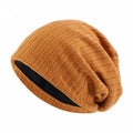 Harwelton™ Wheat Pattern Double-Layer Cotton Beanie for Everyday Wear
