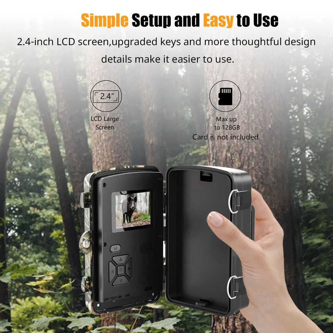 Harwelton™ 16MP Trail Camera with 1080p Video and Infrared Night Vision
