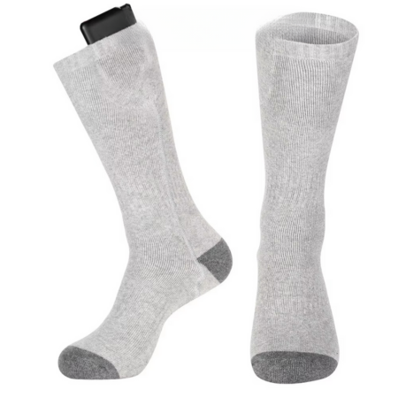Rechargeable USB Heated Socks with Electric Thermal Warming for Cold Weather