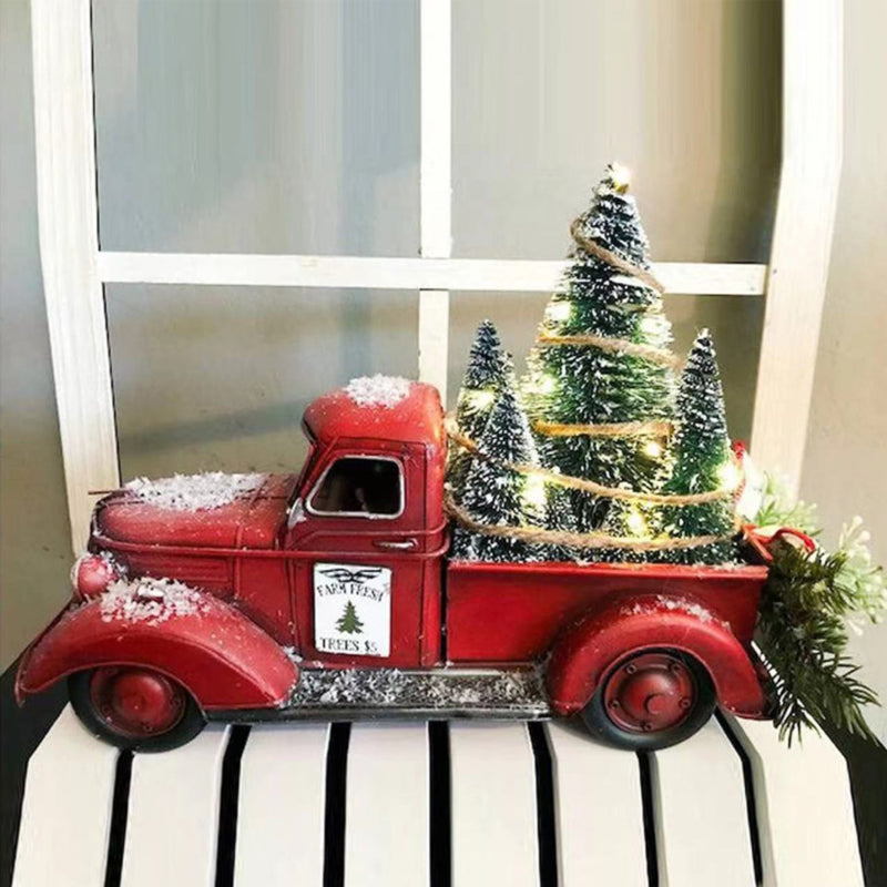 Harwelton™ Red Farm Truck Christmas Ornament with Detachable Tree