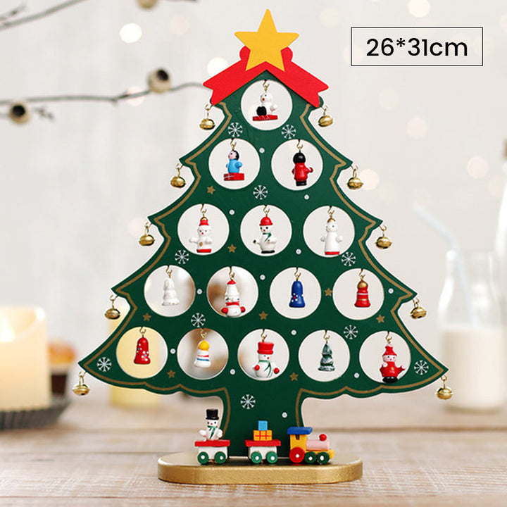 DIY Wooden Mini Christmas Tree Kit – Tool-Free Table Decoration