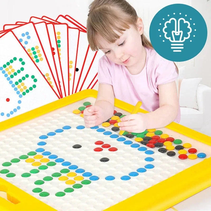 Large Magnetic Drawing Board for Kids with Pattern Cards
