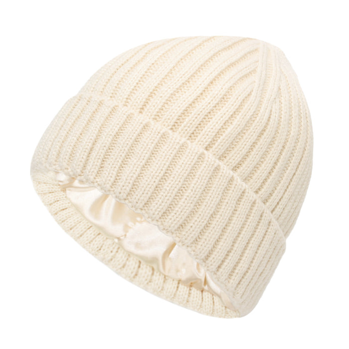 Harwelton Ribbed Beanie with Hair Friendly Satin Lining
