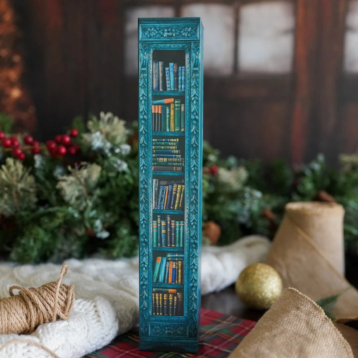 Red bookcase Christmas blind box with mini books