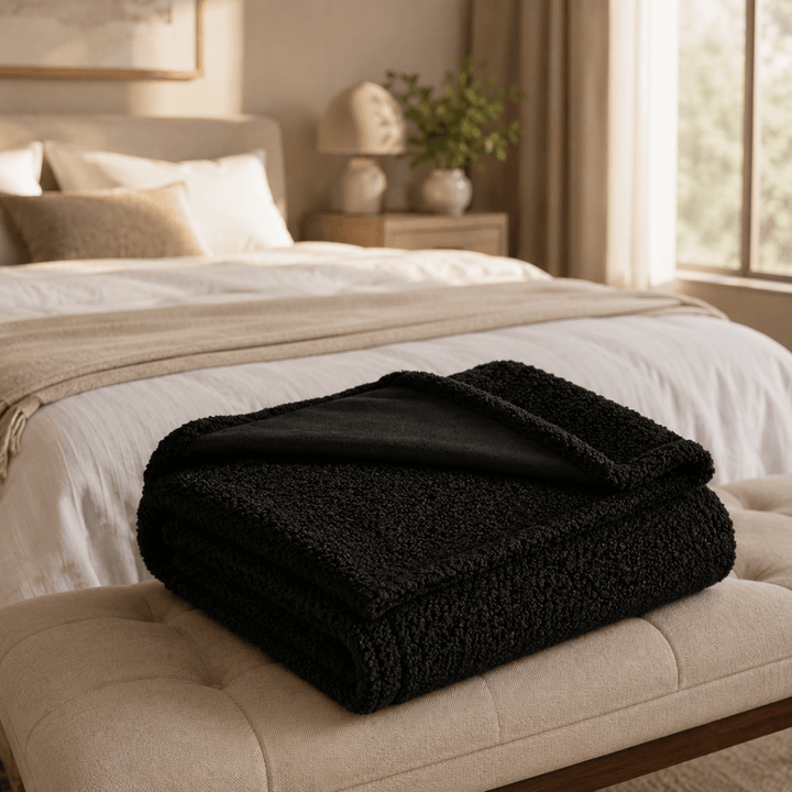 COZYSHIELD – Waterproof Fleece Blanket for Cozy Nights and Reliable Protection