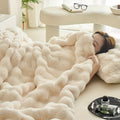 Harwelton™ Double-Sided Fleece Blanket in Silky Faux Rabbit Fur