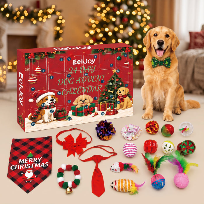 Harwelton Advent Calendar for Dogs with 24 Toys
