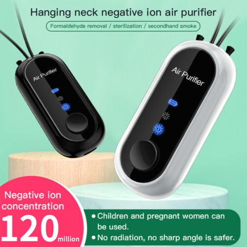 Wearable Mini Air Purifier Necklace with USB Charging