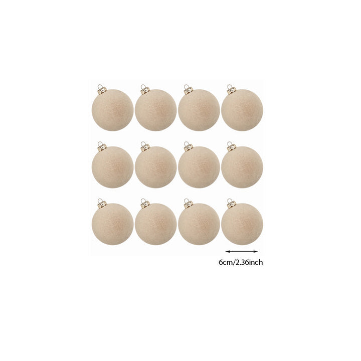 Velvet Christmas Baubles Set of 12 with Soft Matte Finish