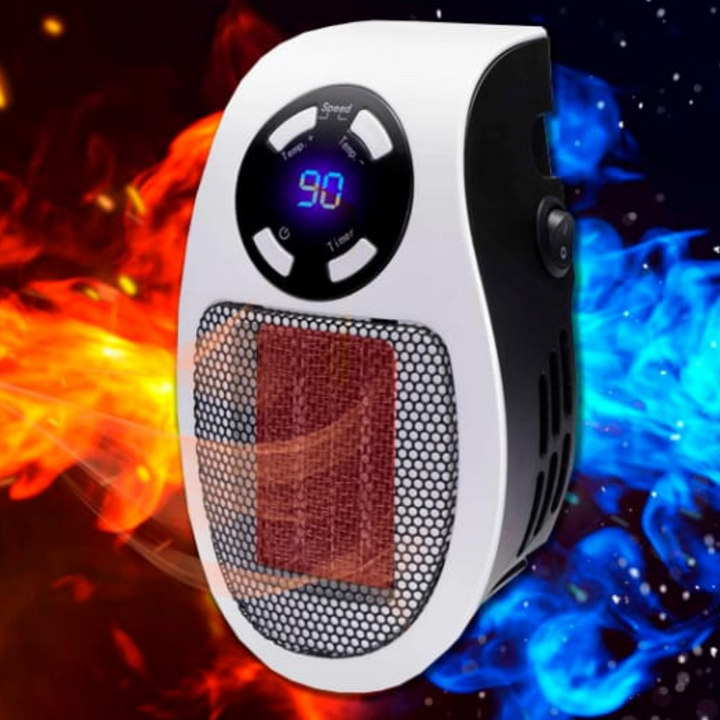 Harwelton™ Plug-In Mini Heater with LED Display and Remote