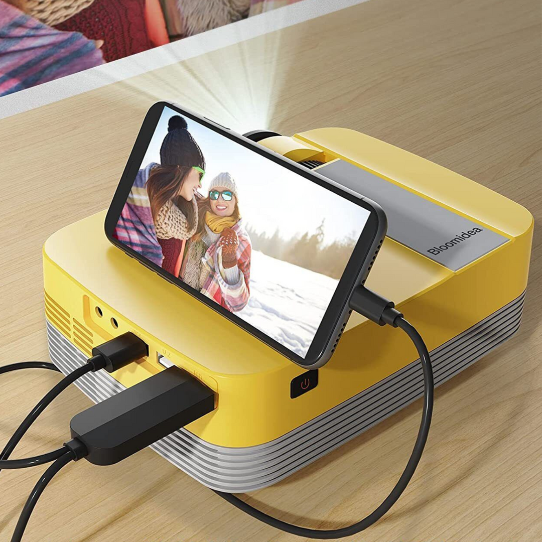 Harwelton™ Mini HD Projector with Tripod and Built-In Speakers