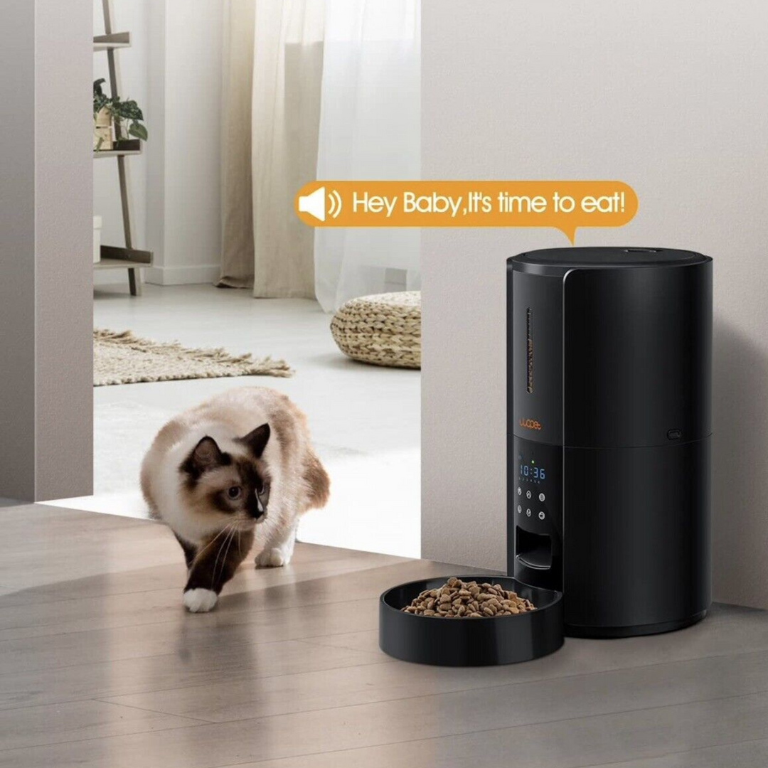 Large Automatic Pet Feeder with Timer and Voice Recording