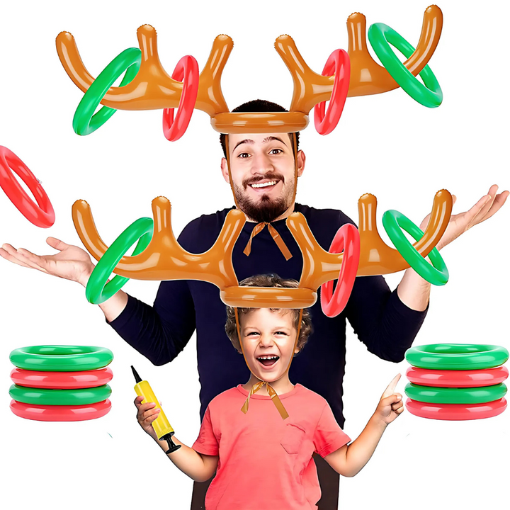 Harwelton™ Reindeer Antler Ring Toss Game for Christmas Parties
