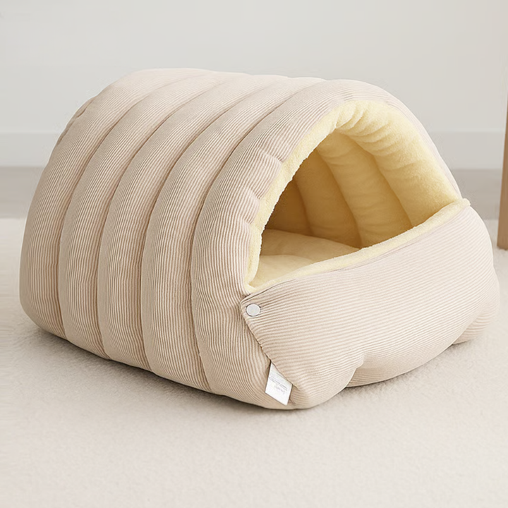 Harwelton™ Puffer Jacket Pet Bed with Warm Fleece Lining