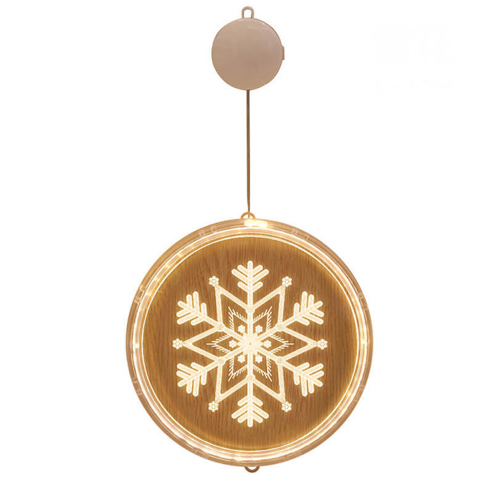 Harwelton™ Acrylic LED Christmas Window Light with Suction Cup