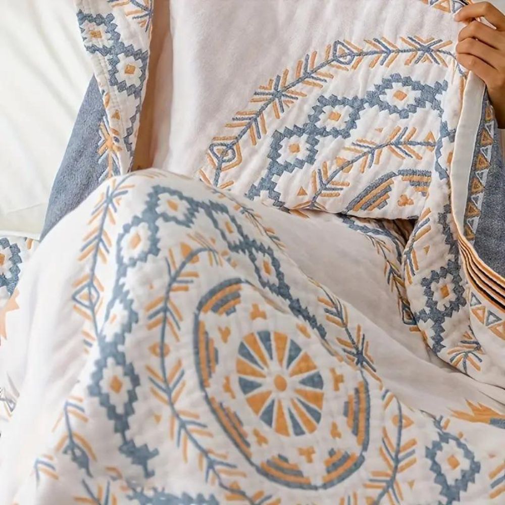 Cotton Mandala Throw Blanket for Home Décor