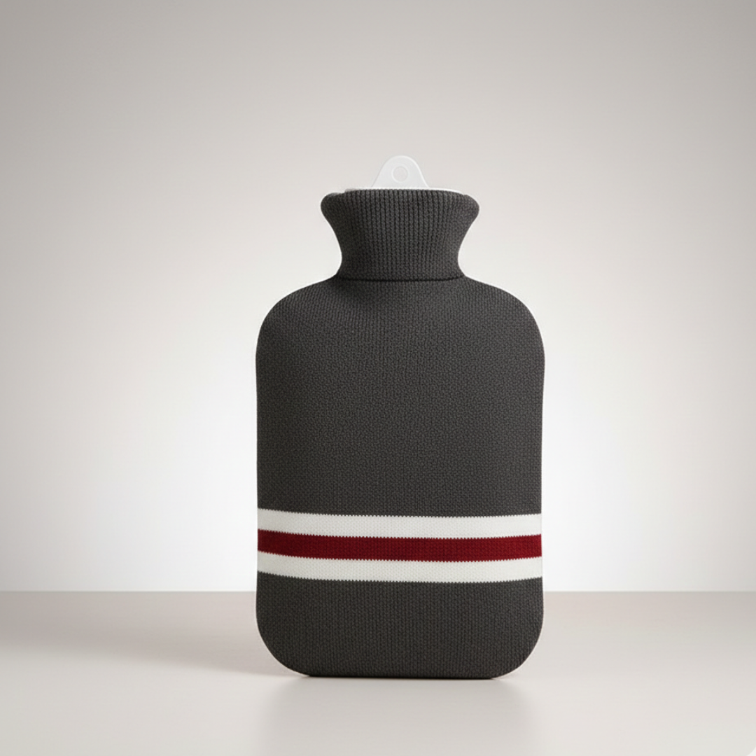 Harwelton™ 2L Hot Water Bottle with Knitted Cover, Up to 8h Warm