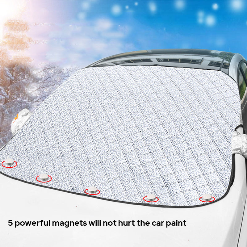 All-Season Magnetic Car Windscreen Cover with Mirror Covers