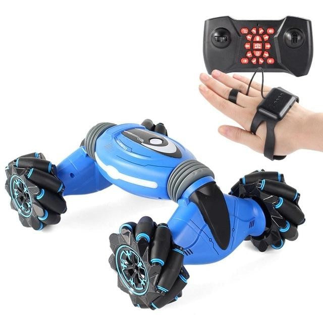 Gesture Controlled Stunt Car with 360° Flips and Lights
