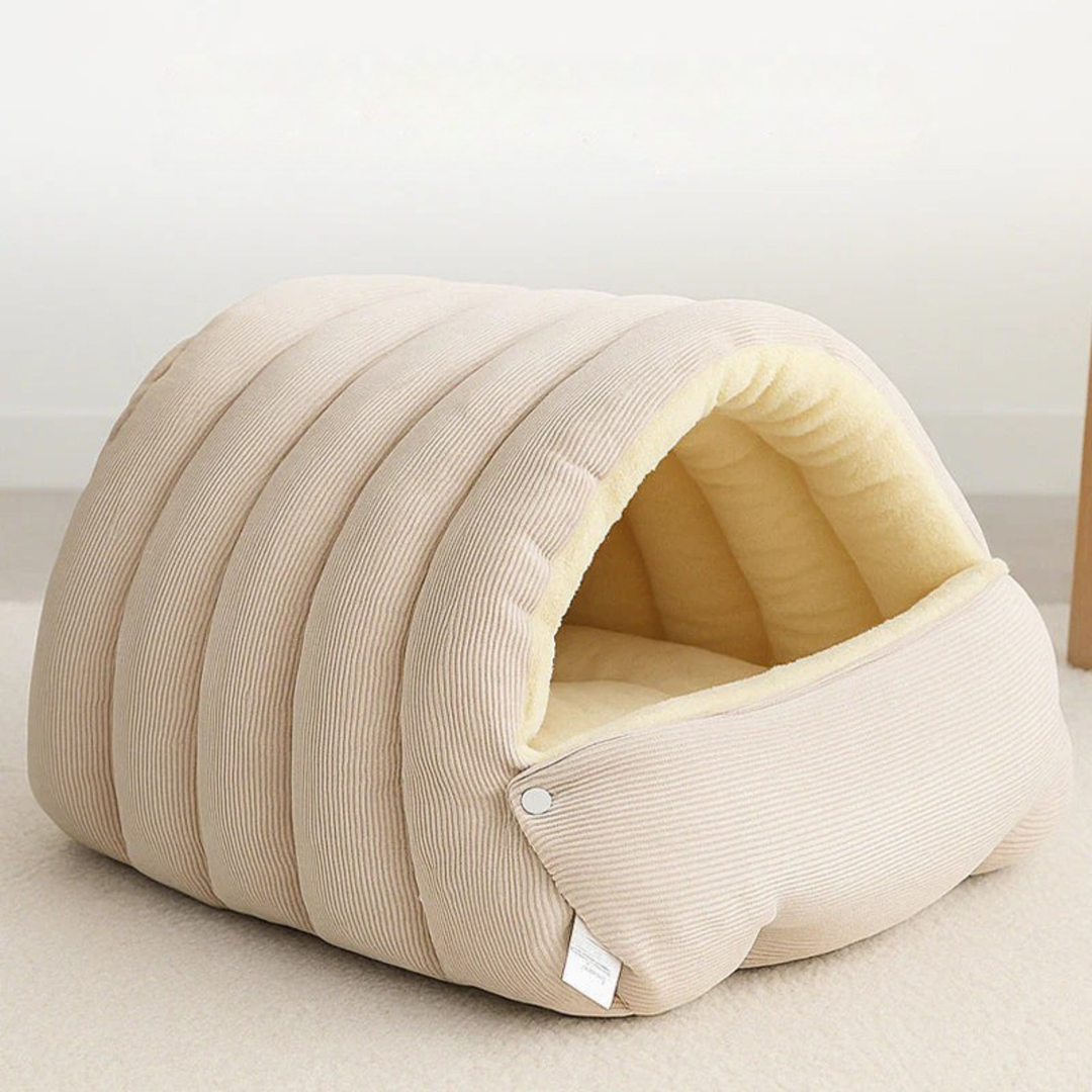 Harwelton™ Puffer Jacket Pet Bed with Warm Fleece Lining