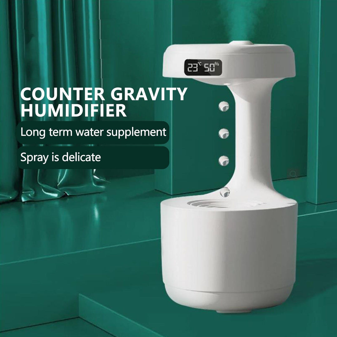 Anti-Gravity Humidifier with Floating Water Drop Effect