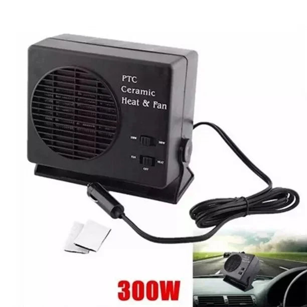 Harwelton™ 12V Ceramic Car Fan Heater with Auto Thermostat