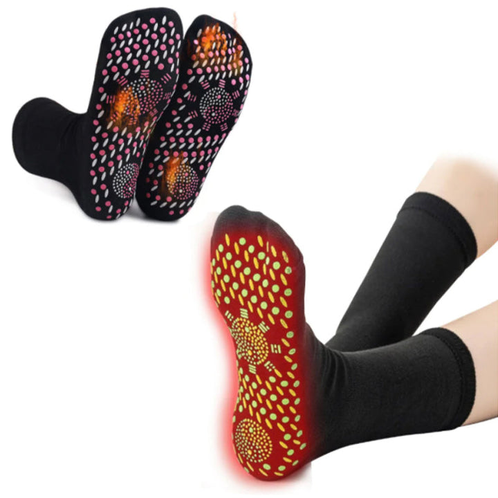 Harwelton™ Self-Warming Tourmaline Socks with Massage Texture, 2 Pairs