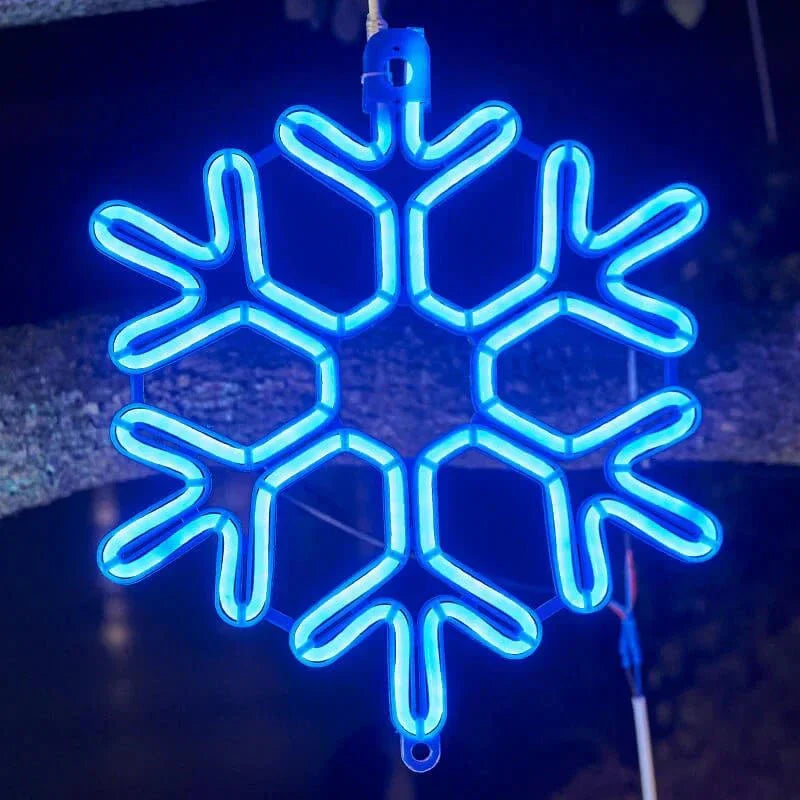 Frosted Snowflake LED Light for Indoor and Outdoor Use