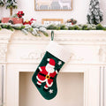 Harwelton™ Gold Velvet Patch Christmas Stocking Hanging Decoration