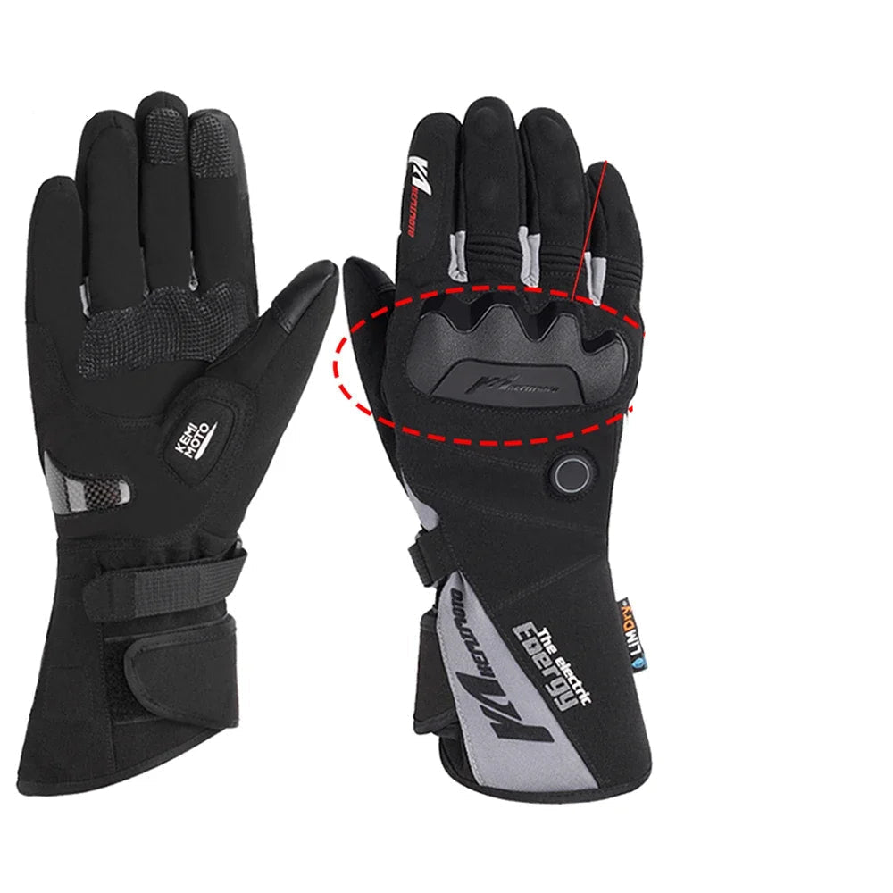Harwelton™ Waterproof Rechargeable Heated Gloves with 2500 mAh Battery