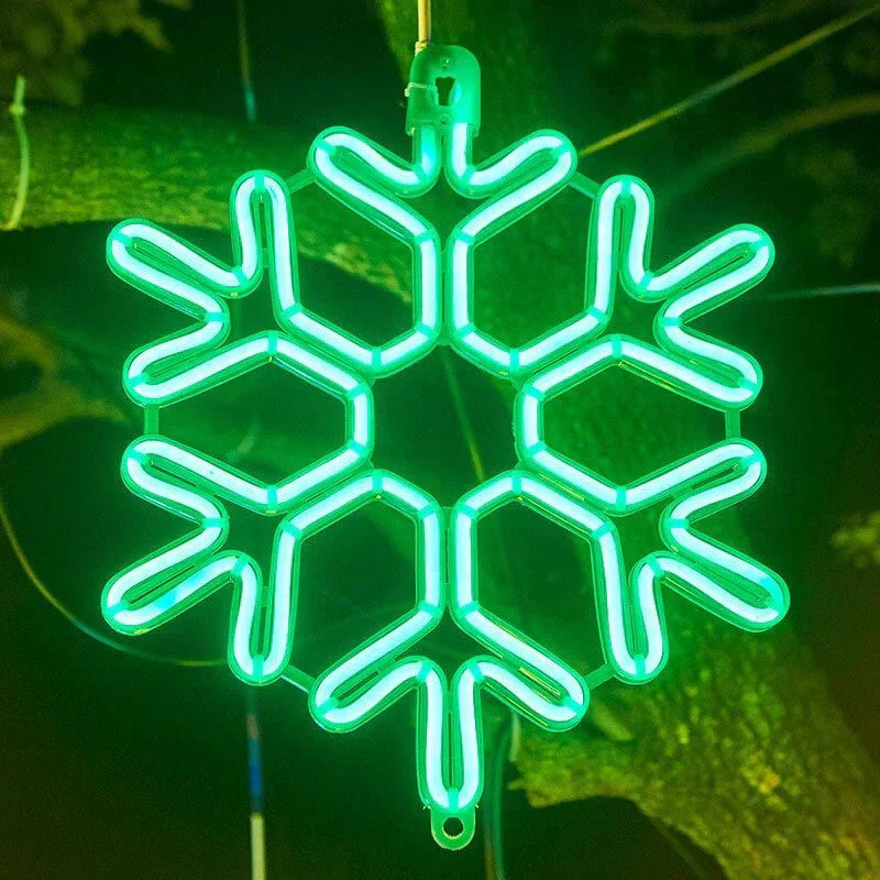 Frosted Snowflake LED Light for Indoor and Outdoor Use