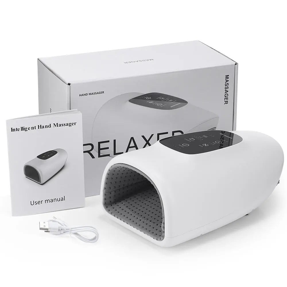 Heated Hand Massager with Airbag Compression and Touch Screen