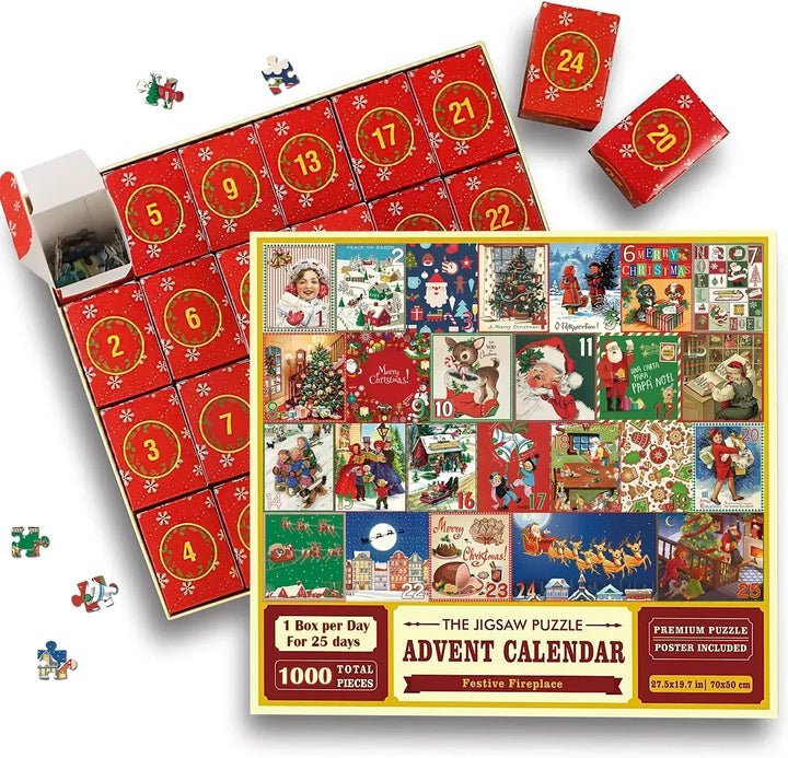 Christmas Jigsaw Puzzle 1000 Pieces with Festive Designs