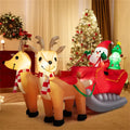Inflatable Santa sleigh with two reindeer