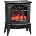 small electric stove with arched glass window