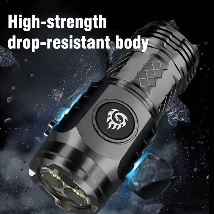 Mini Triple LED Torch with Five Light Modes and SOS