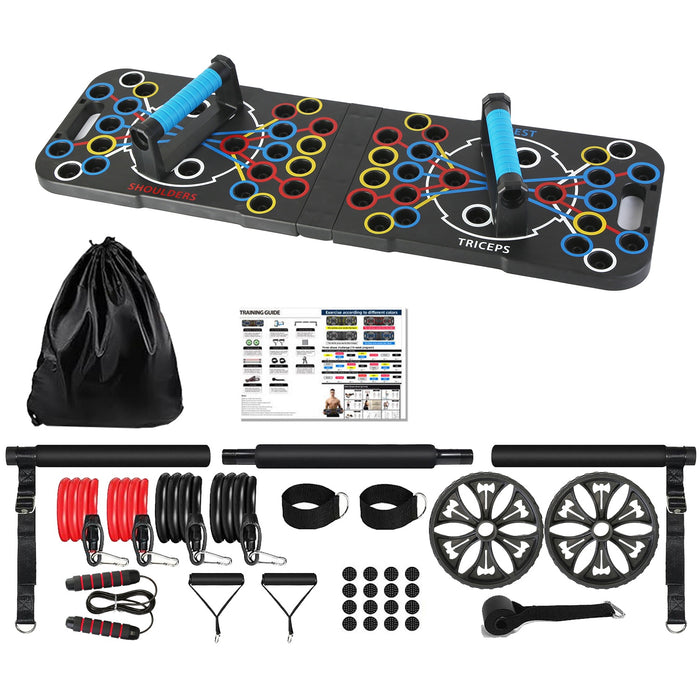 Harwelton Foldable push-up board home gym set with extras