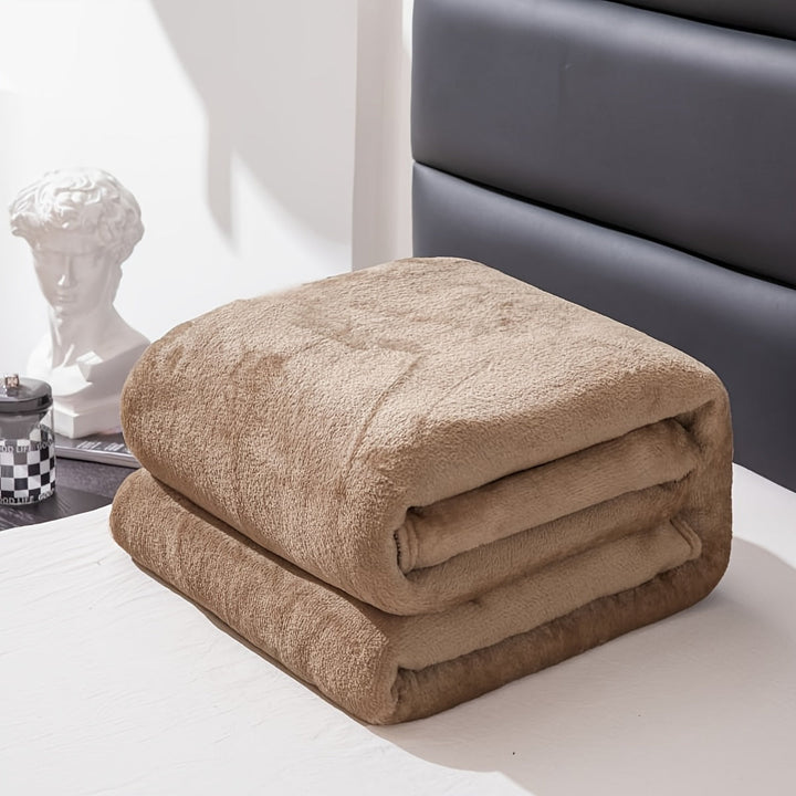 Soft Flannel Blanket for Sofa, Bed and Camping