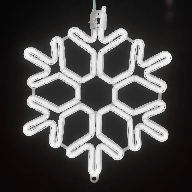 Frosted Snowflake LED Light for Indoor and Outdoor Use